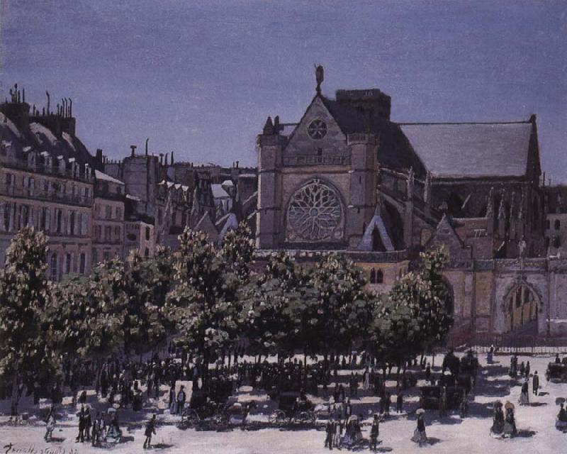 Claude Monet Saint-Germain l-Auxerrois oil painting picture
